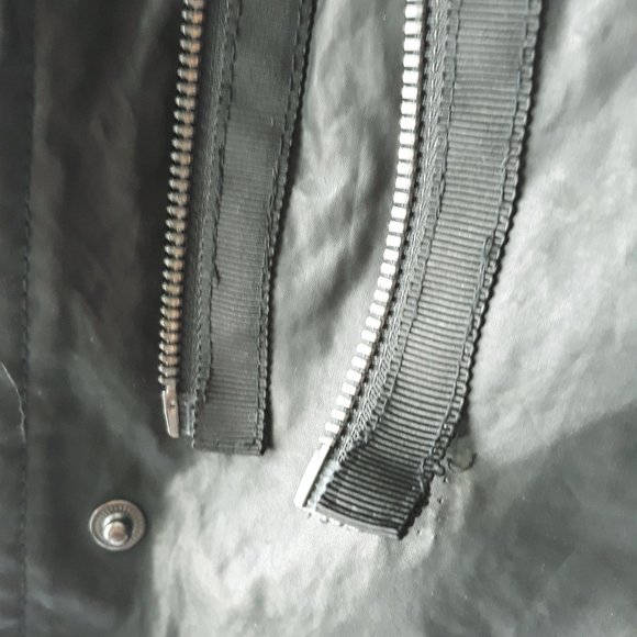 VERA WANG Laura Hooded Waxed Long Anorak Sz XS - Picture 14 of 16